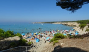 Strand Sainte Croix, Martigues, Frankreich